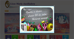 Desktop Screenshot of liceomariaauxiliadora.cl