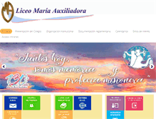 Tablet Screenshot of liceomariaauxiliadora.cl